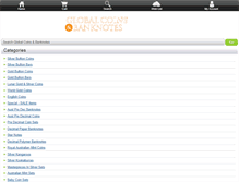 Tablet Screenshot of globalcoins.com.au